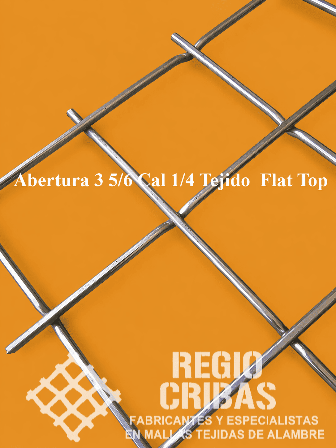 Malla metálica tejido flat top